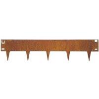 Nicoman 1m x 20cm Metal Garden Lawn & Border Edging in Bronze | Size: 1 Pack