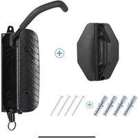 FLAVORA Swivel Wall Mount Bike Storage Hook in Black