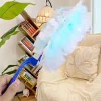 FLAVORA Electrostatic Dust Magnet Duster Kit Bendable Extendable Handle in Blue | Size: 0.6m2