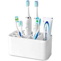NESTLUNE Electric Toothbrush Holder Large Bathroom Caddy Storage in White