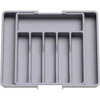 SPETLEK Cutlery Drawer Organiser in Grey