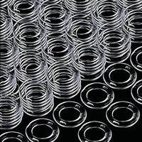 SPETLEK Plastic Roman Blind Curtain Rings 20PCS in Clear