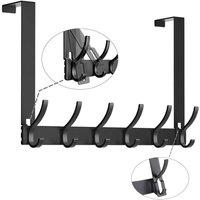 SPETLEK Over The Door Hanger 14 Hooks in Black