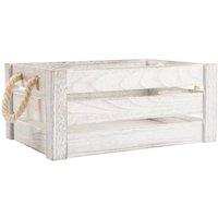 SPETLEK Wooden Crates shelve Box Christmas Gift Hampers Medium in Light Grey | Size: Large