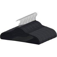 KORVIXA 30 x Adult Black Coat Hangers Hanger | Size: 100 cm x 15 cm