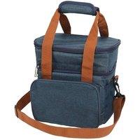 NESTLUNE Double Deck Large Lunch Box Reusable Insulated Lunch Bag in Blue | Size: 100 cm x 15 cm
