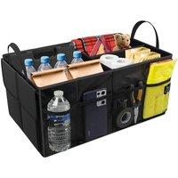 NESTLUNE Car Boot Organiser Foldable Portable Heavy Duty Large Car in Black