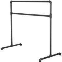 FLAVORA 115x105cm Portable Ballet Barre Tall Freestanding Double Ballet in Black | Size: 0-12 m