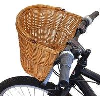 SPETLEK Wicker Bike Bicycle Basket Shopping Basket Honey in Brown | Size: 0-12 m