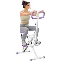 KORVIXA Squat Rowing Machine Foldable Exercise Equipment in White | Size: 0-12 m