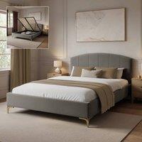 X Rocker Avery Upholstered Shadow Ottoman- King- Grey | Size: King