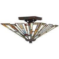 Netlighting Quoizel Maybeck Tiffany Valiant Bronze in Brown