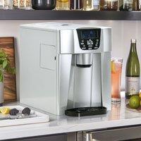 HOMCOM Ice Maker Machine & Water Dispenser No Plumbing Required in Silver