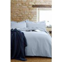 CHRISTY Pure Cotton Percale Duvet Cover Sets in Pale Blue | Size: Super King