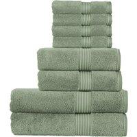 CHRISTY 'Supreme Hygro' Luxury 100% Supima Cotton 8 Piece Towel Bales in Pale Green