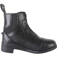 Saxon Syntovia Zip Paddock Boots in Black | Size: 13