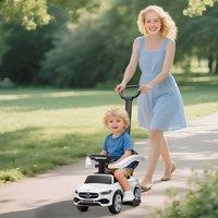AIYAPLAY 2 in 1 Baby Ride on Push Car Mercedes-Benz C-Class Licensed in White