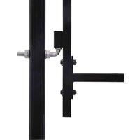 Berkfield Home Durable Double Door Fence Gate with Spear Top 400x225 cm in Black