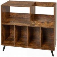 Levede Record Player Stand Album Storage Turntable Cabinet in Brown