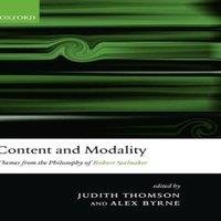 Oxford University Press Content & Modality: Themes from the Philosophy of Robert
