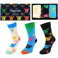 Happy Socks Men's 3-Pack Multicolour Mixed Dog Gift Set | Size: 7-9