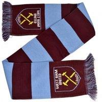 West Ham United FC Men's West Ham FC Official Football Jacquard Bar Scarf in Red