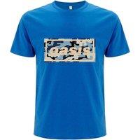 Oasis Music Men's Camo Logo T-Shirt in Blue | Size: 2XL