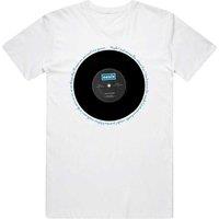Oasis Music Men's Live Forever Single T-Shirt in White | Size: XL
