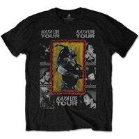 Bob Marley Men's Kaya Tour Back Print T-Shirt in Black | Size: Large