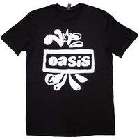 Oasis Music Men's Splat Logo T-Shirt in Black | Size: 2XL