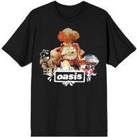 Oasis Music Men's Atomic Collage T-Shirt in Black | Size: XL