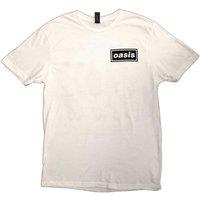 Oasis Music Men's Definitely Maybe Promo Back Print T-Shirt in White | Size: Small