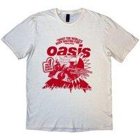 Oasis Music Men's What The Worlds Been Waiting For T-Shirt in Natural | Size: Small