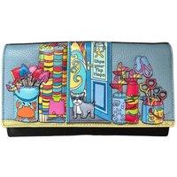 Mala leather Women's Beau's Dog Beach Shop Matinee RFID Leather Purse in Navy