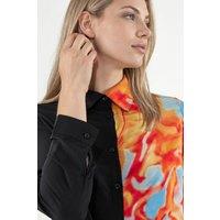 MSN Collection Women's Abstract Print Button-Front Shirt | Size: Medium