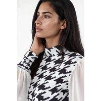 MSN Collection Women's Geometric Bodycon Midi Dress | Size: Small
