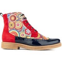 Embassy London Women's Hatter - Red Navy | Size: 6.5