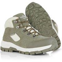 Northwest Territory Women's Storm Leather Waterproof Walking Boots in Olive | Size: 7