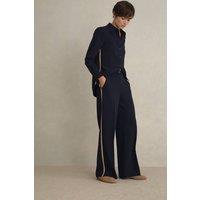 Hobbs London Women's Hadley Trouser in Dark Navy | Size: 10