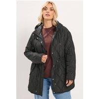 Yours Women's Lightweight Padded Jacket in Black | Size: 14