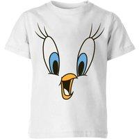 Looney Tunes Tweety Face Kids T-Shirt - White | Size: YS
