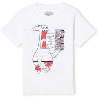 SpongeBob SquarePants Patrick Munching Krabby Patties Kids T-Shirt - White | Size: YXL