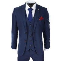 Paul Andrew Men's Calvin Wedding Navy 3 Piece Suit | Size: 40R