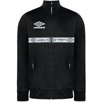 Umbro Men's Taped Black/White Track Jacket in Black | Size: Small