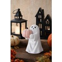 ExtraStar Halloween Ghost Hugging Pumpkin Figurine