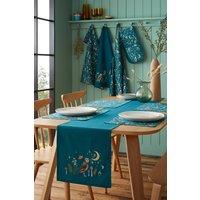 Catherine Lansfield 'Enchanted Twilight Animals' Cotton Dining Table Runner in Green