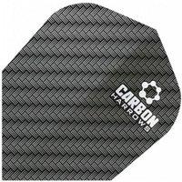 Harrows Dimplex Carbon Dart Flights (Pack Of 3) in Black