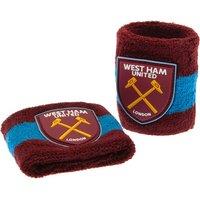 West Ham United FC Crest Wristband Pack of 2 in Light Red
