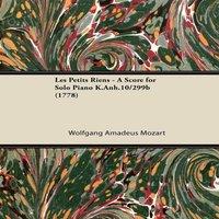 Wolfgang Amadeus Mozart Les Petits Riens - A Score for Solo Piano .10/299b (1778)