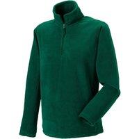 Russell Men's Quarter Zip Fleece Top in Bottle Green | Size: XL
